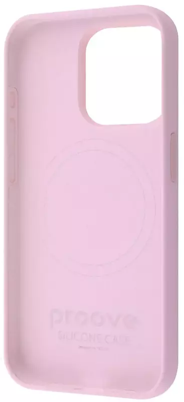 Чохол для iPhone 15 Pro Max Proove Silicone Case with Magnetic Ring (light pink) - фото - №1