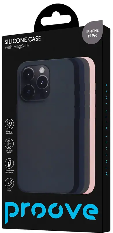 Чохол для iPhone 15 Pro Proove Silicone Case with Magnetic Ring (clay) - фото - №3
