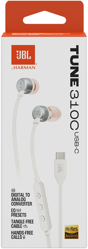 Навушники JBL Tune 310C USB-C (White) JBLT310CWHT - фото - №6