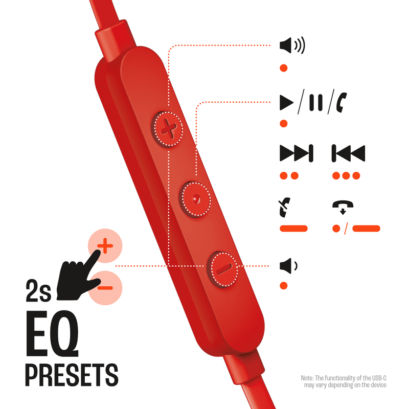 Навушники JBL Tune 305C USB-C (Red) JBLT305CRED - фото - №1