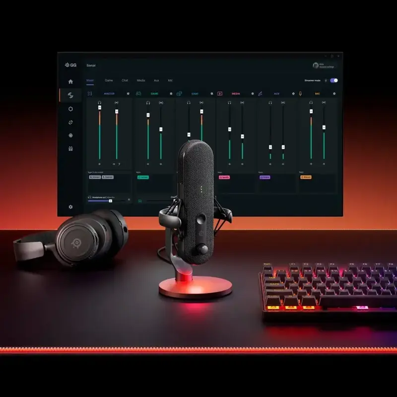 Микрофон SteelSeries Alias (61601) - фото - №7