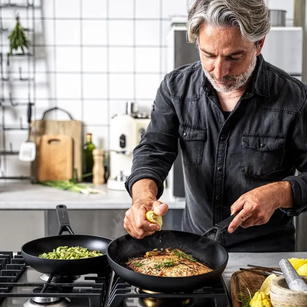 Набір сковорідок KitchenAid CFA, 24+28 см з керамічним покриттям (CC003569-001) - фото - №5