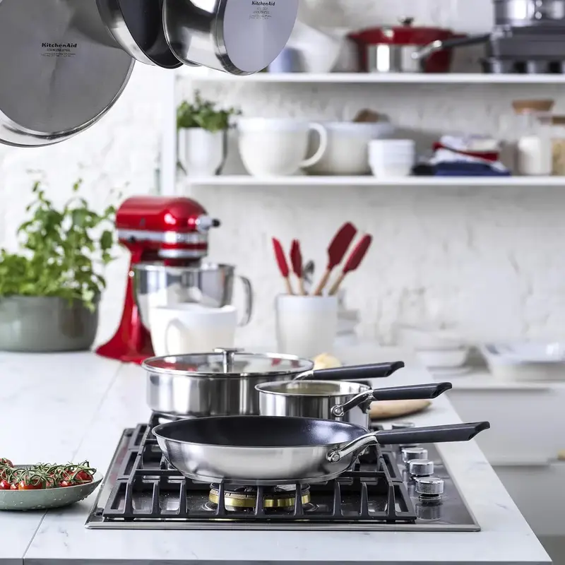 Набір сковорідок KitchenAid CSS, 24+28 см із керамічним покриттям (CC005707-001) - фото - №8