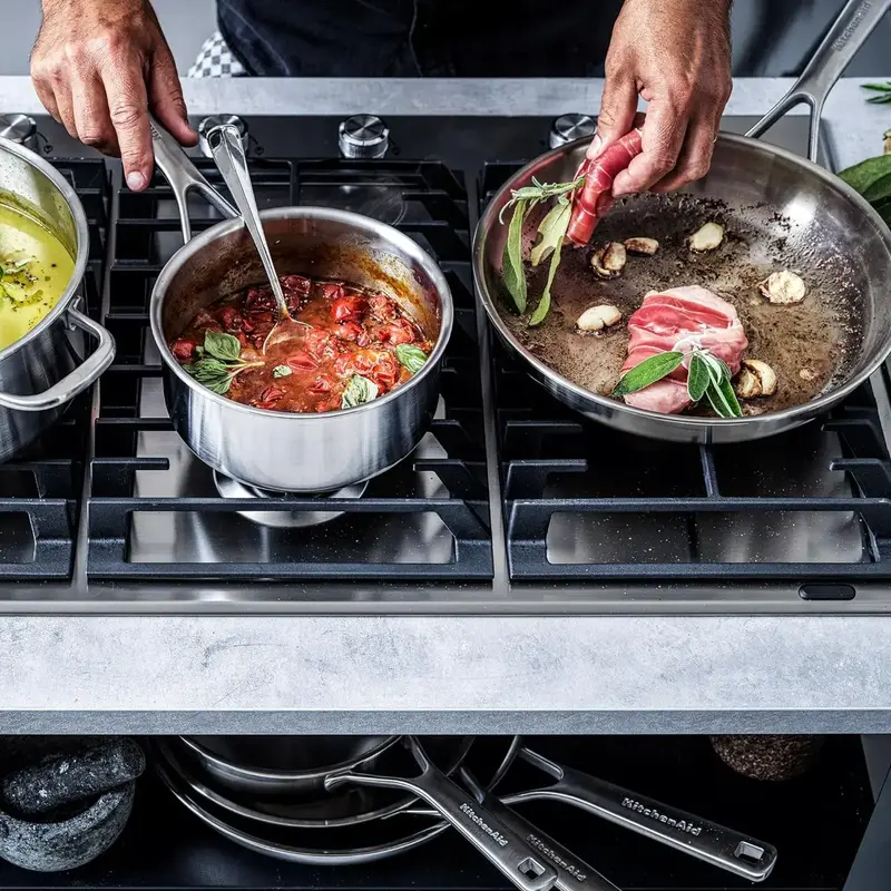 Набір сковорідок KitchenAid MSS, 24+28 см (CC004916-001) - фото - №4