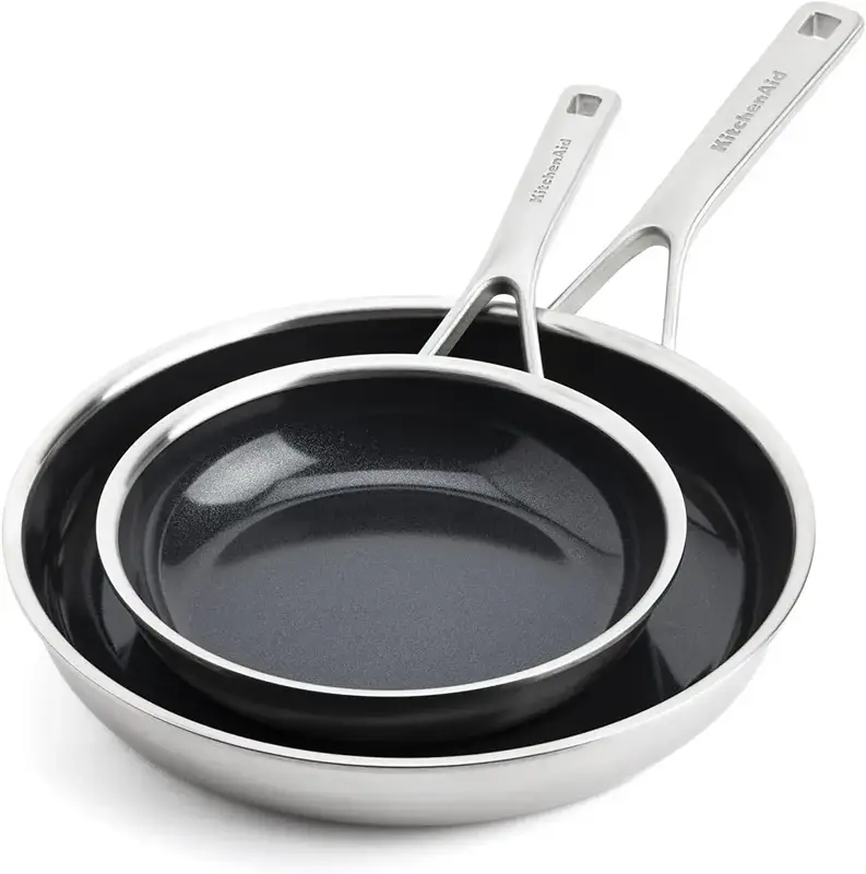 Набор сковородок KitchenAid MSS, 20+28 см с керамическим покрытием (CC006065-001) - фото - №0
