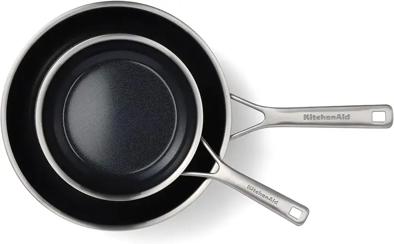 Набор сковородок KitchenAid MSS, 20+28 см с керамическим покрытием (CC006065-001) - фото - №1