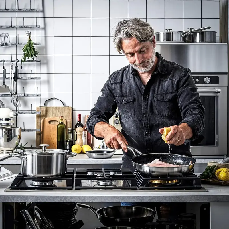 Набор сковородок KitchenAid MSS, 20+28 см с керамическим покрытием (CC006065-001) - фото - №7