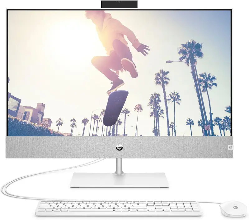 Моноблок HP Pavilion 27-ca0005ua Snowflake White (68V08EA) фото
