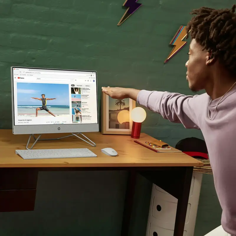 Моноблок HP All-in-One 24-cb1015ua White (7B7Z2EA) - фото - №9