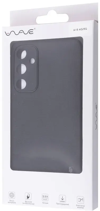 Чохол для Samsung A15 WAVE Leather Case (black) - фото - №4