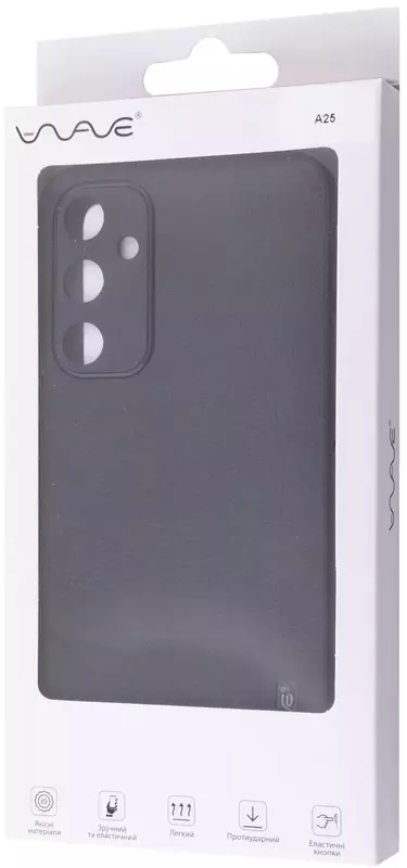 Чохол для Samsung A25 WAVE Leather Case (black) - фото - №4