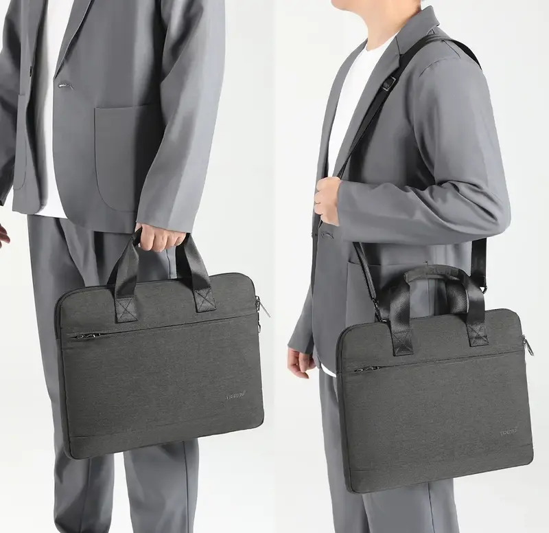Сумка для ноутбука Tigernu T-L5239 (Black/Grey) - фото - №7