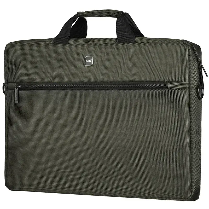 Сумка для ноутбука 2E, Beginner 17", темно-оливкова - фото - №1