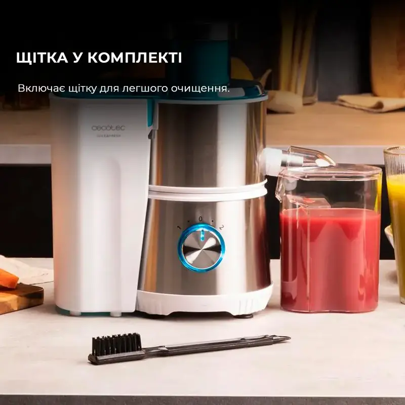 Соковитискач шнековий Cecotec Juice & Fresh 400 Titan White (CCTC-04154) фото