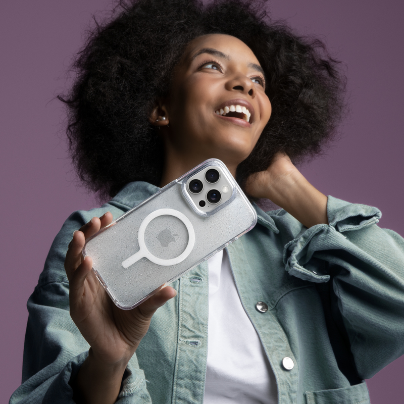 Чохол для Iphone 15 Pro Maх UNIQ HYBRID MAGCLICK CHARGING LIFEPRO XTREME - TINSEL LUCENT (UNIQ-IP6.7P(2023)-LPRXMLUC) - фото - №7