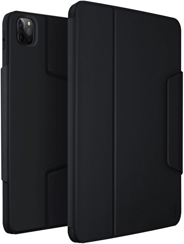 Чехол UNIQ ROVUS MAGNETIC 360 ROTATING DETACHABLE CASE FOR IPAD PRO 11/AIR 10.9 2022/20 EBONY (UNIQ-NPDP11(2022)-ROVUSBLK) фото