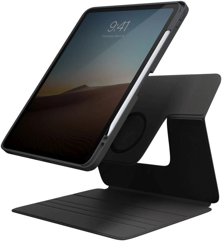 Чехол UNIQ ROVUS MAGNETIC 360 ROTATING DETACHABLE CASE FOR IPAD PRO 11/AIR 10.9 2022/20 EBONY (UNIQ-NPDP11(2022)-ROVUSBLK) фото