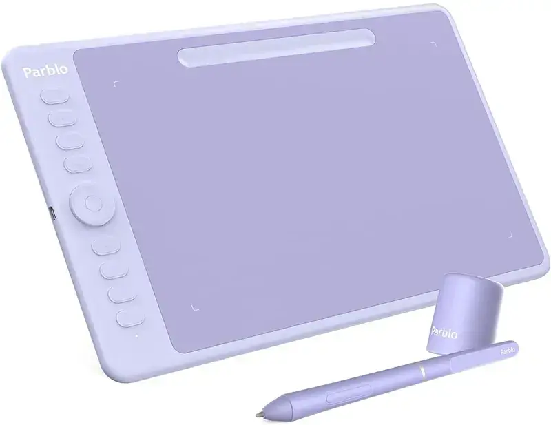 Графический планшет Parblo Intangbo M (Фиолетовый) фото