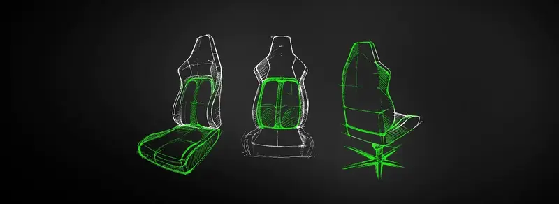 Игровое кресло RAZER Iskur V2 Green (RZ38-04900100-R3G1) фото
