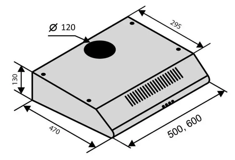 Витяжка VENTOLUX PARMA 50 WH - фото - №5