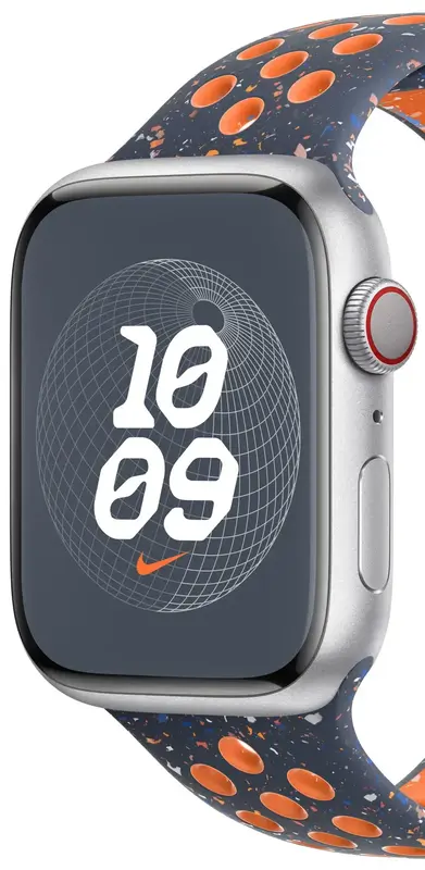 Ремінець для годинника Apple Watch 45mm Blue Flame Nike Sport Band - S/M (MUV83ZM) фото