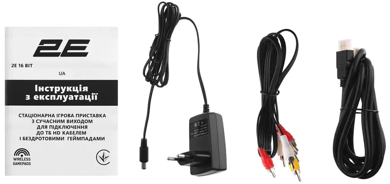 Игровая консоль 2Е 16bit HDMI (2 беспроводных геймпада, 188 игр) 2E16BHDWS188 фото