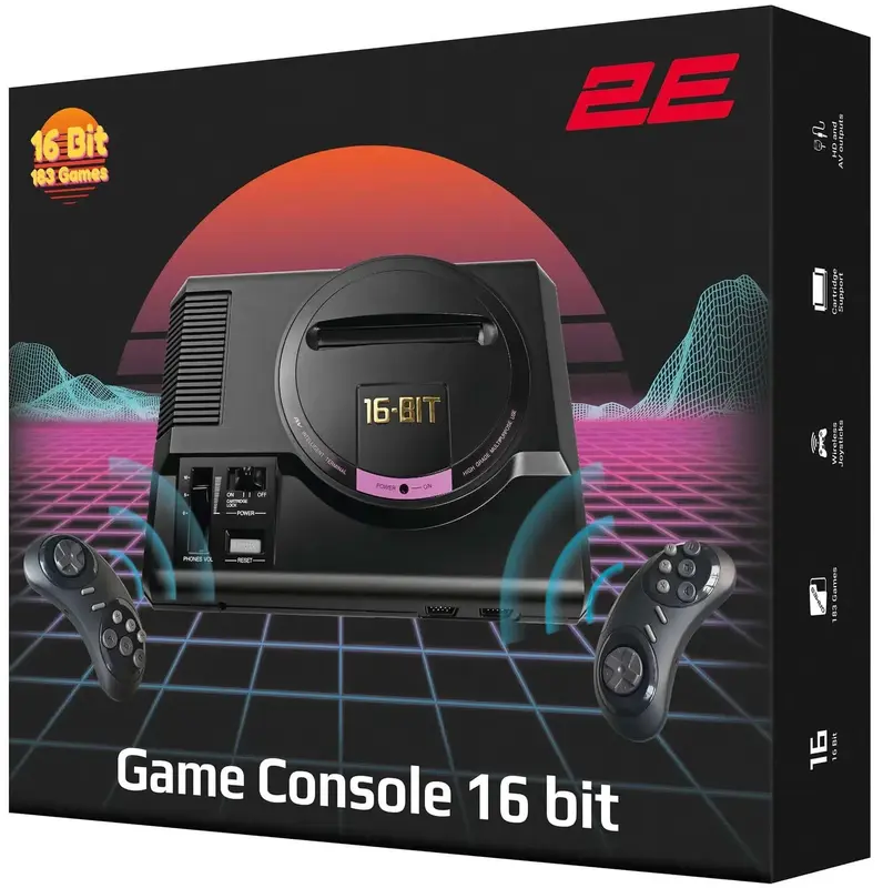 Игровая консоль 2Е 16bit HDMI (2 беспроводных геймпада, 188 игр) 2E16BHDWS188 фото
