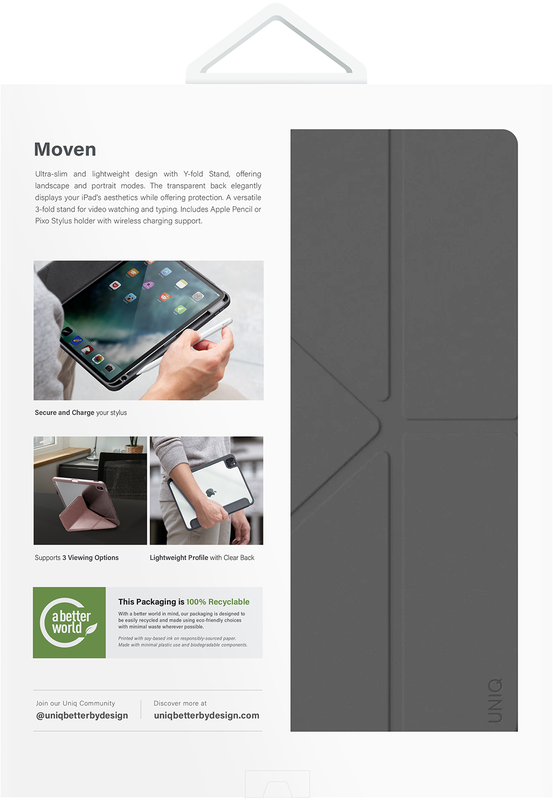 Чехол UNIQ MOVEN NEW IPAD AIR 13 (2024) - GREY - фото - №4