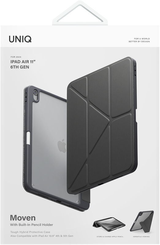 Чохол UNIQ MOVEN NEW IPAD AIR 11 (2024) - GREY (UNIQ-PDA11(2024)-MOVGRY) - фото - №3