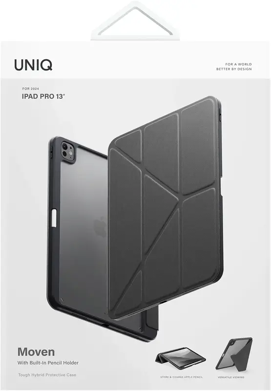 Чохол UNIQ MOVEN NEW IPAD PRO 13 (2024) - GREY (UNIQ-PDP13(2024)-MOVGRY) - фото - №3