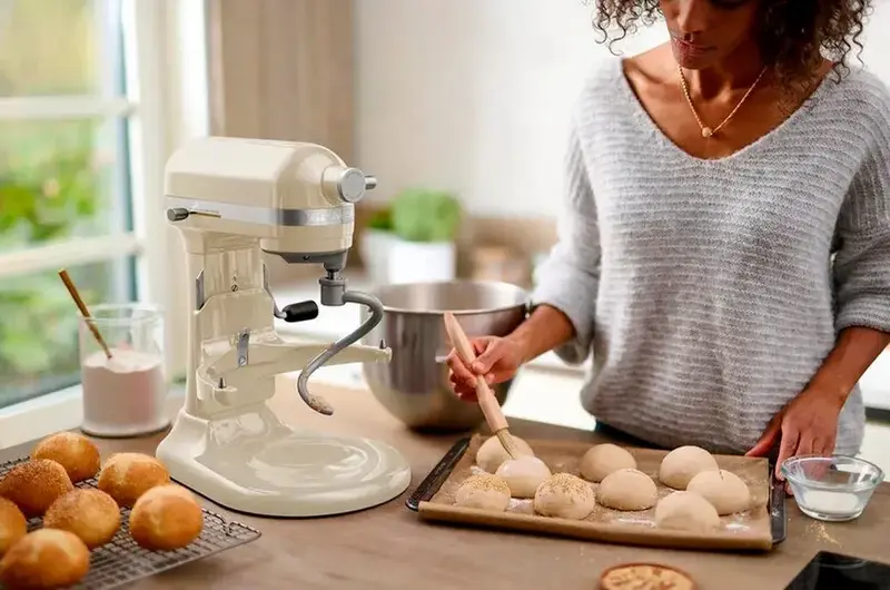 Насадка-гак KitchenAid 5KSMBLSD для міксера з підйомною чашею 5,6 л / 6,6 л, сіра - фото - №1