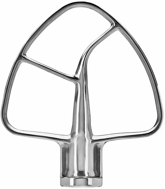 Насадка-лопатка KitchenAid 5KSM5THFBSS для чаші 4,8/4,7/4,3/3 л, нержавіюча сталь - фото - №0