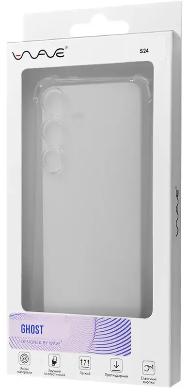 Чохол для Samsung S24 WAVE Ghost (clear) - фото - №4