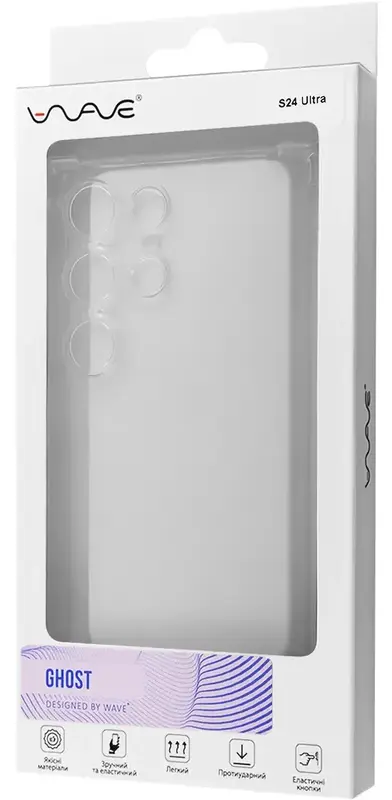 Чохол для Samsung S24 Ultra WAVE Ghost (clear) - фото - №4