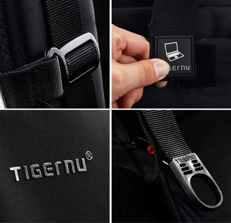 Рюкзак Tigernu T-B3105 Black/orange - фото - №5