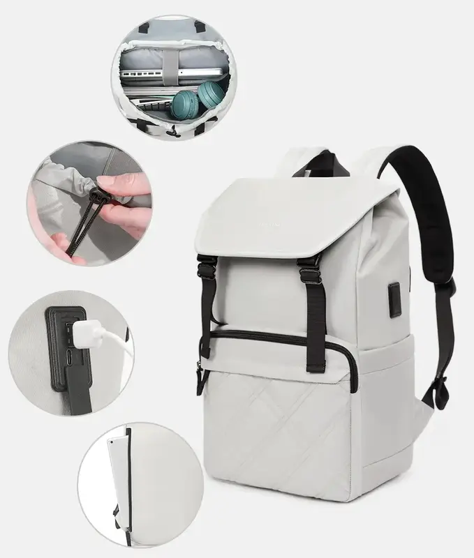 Рюкзак Tigernu T-B9381 Light Grey - фото - №5