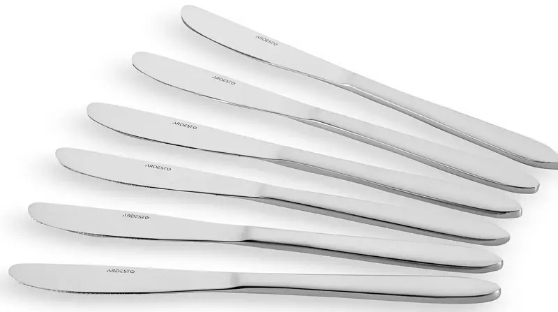 Набір столових ножів Ardesto Black Mars Ether 6 пр., нержавіюча сталь (AR0706EK) - фото - №0