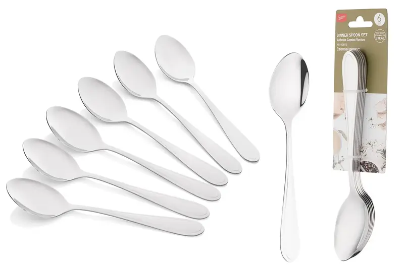 Набір столових ложок Ardesto Gemini Venice 6 пр., нержавіюча сталь (AR1906VS) - фото - №3