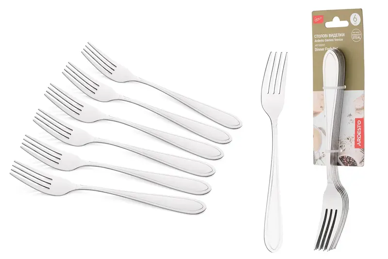 Набір столових виделок Ardesto Gemini Venice 6 пр., нержавіюча сталь (AR1906VF) - фото - №3