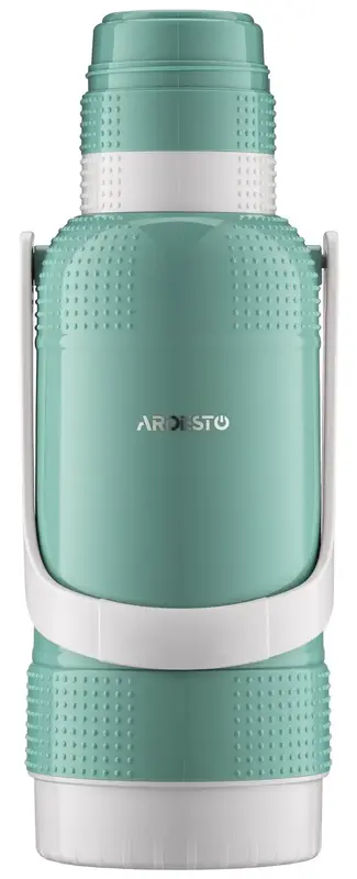 Термос Ardesto Gemini Gourmet 3200 мл, пластик, стеклянная колба, зеленый (AR2632GRG) фото