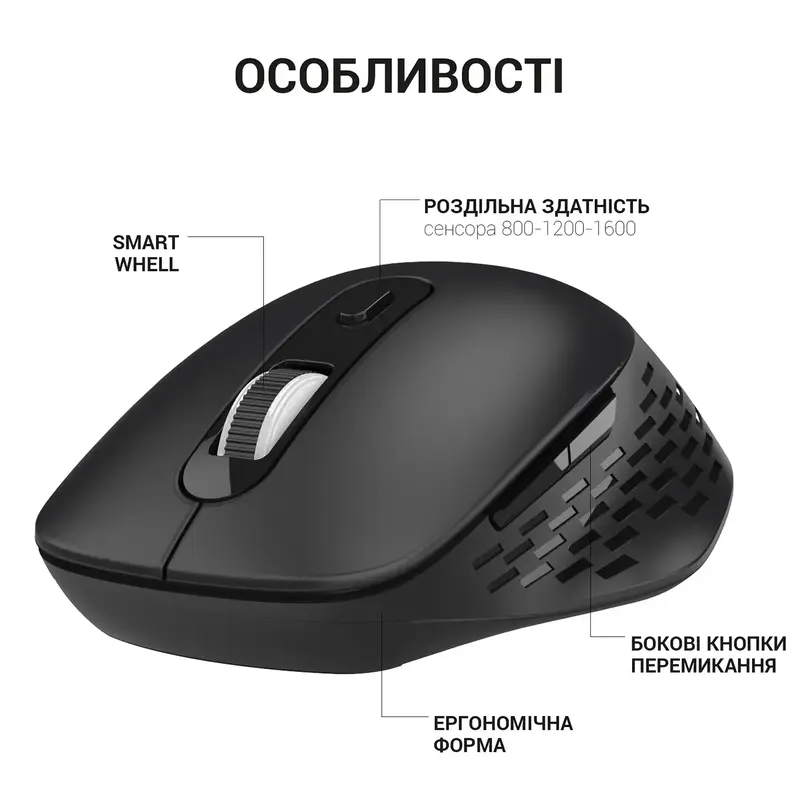 Комп'ютерна миша OfficePro M230B (Black) - фото - №5