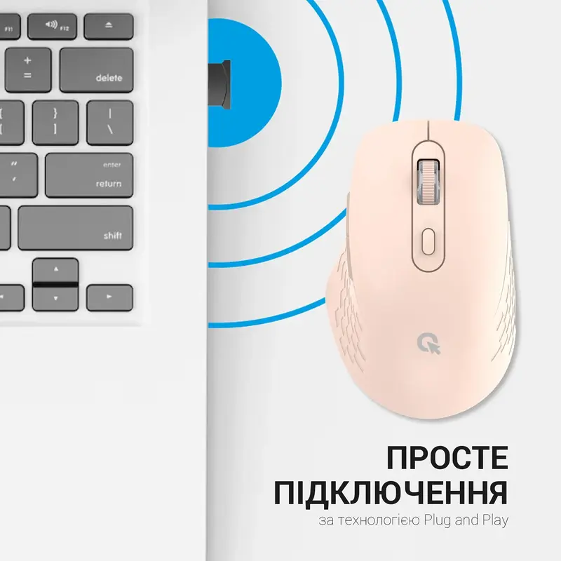 Комп'ютерна миша OfficePro M230P (Pink) - фото - №7