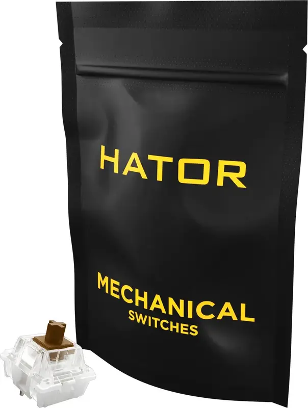 Набор кейкапов HATOR Aurum Choco switch tactile 10шт. (HTS-186) фото