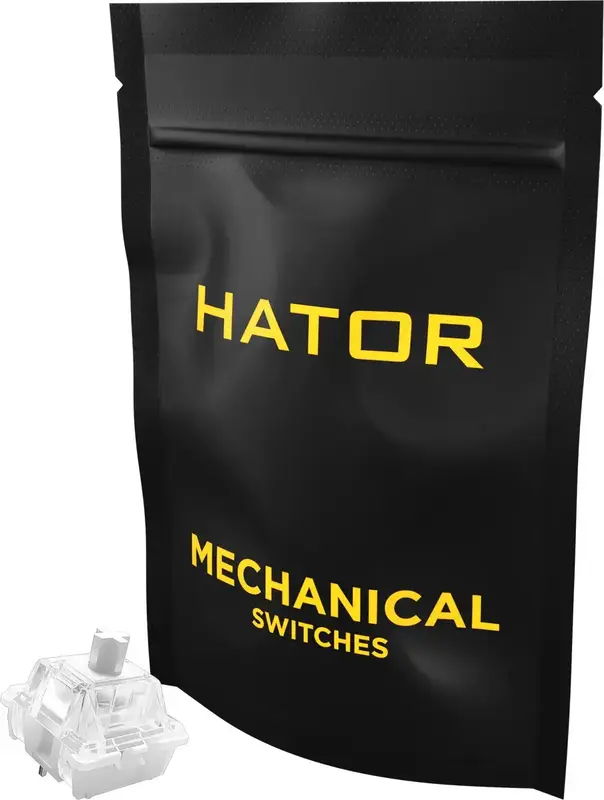 Набір кейкапів HATOR Aurum Milky Way Silent switch linear 10шт. (HTS-187) фото