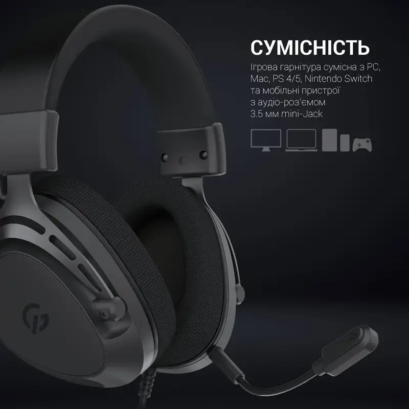 Гарнитура игровая GamePro HS766 (Black) фото