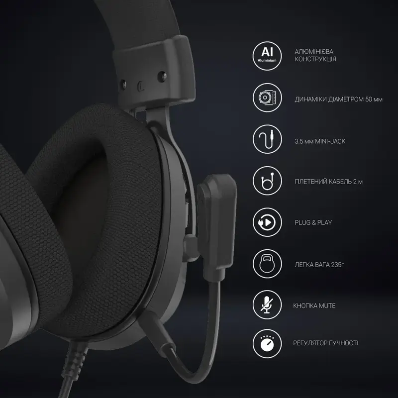Гарнитура игровая GamePro HS766 (Black) фото