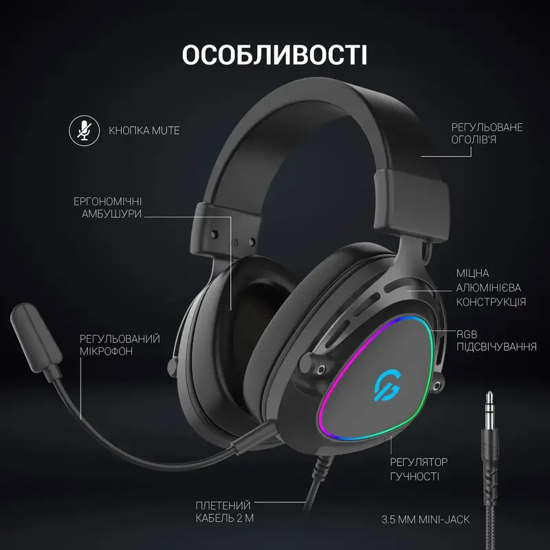 Гарнитура игровая GamePro HS783 (Black) фото