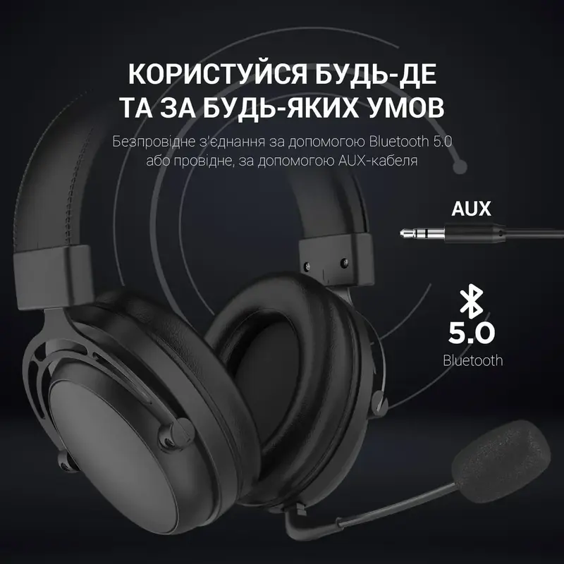 Гарнитура игровая GamePro HS1260BT (Black) фото
