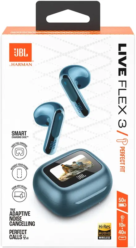 Навушники JBL Live Flex 3 (Blue) JBLLIVEFLEX3BLU - фото - №12