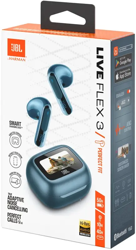 Навушники JBL Live Flex 3 (Blue) JBLLIVEFLEX3BLU - фото - №13